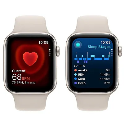 Часы Apple Watch Series SE 2023 44mm Aluminium Case GPS Sport Band Starlight M/L 400_400_117854