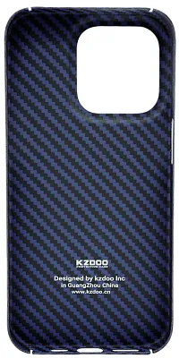 Карбоновый чехол для iPhone 14 Pro Max KZDOO Kevlar Синий 400_400_532251