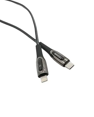 Кабель Usams USB-C/Lightning усиленный 1.2м (черный) 400_400_119476