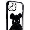 Чехол для iPhone 14 прозрачный с 3D мишкой Черный 100_100_534259