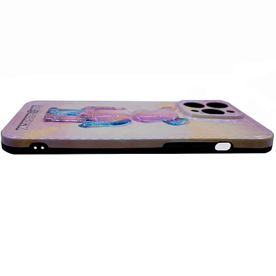 Чехол для iPhone 13 Pro Max с 3D мишкой Голографический 400_400_533451