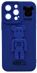 Силиконовый чехол для iPhone 13 Pro Max с 3D мишкой Синий 250_100_137706