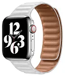 Ремешок из эко-кожи для Apple Watch 38/40/41 мм с магнитной застежкой, White 250_100_117684