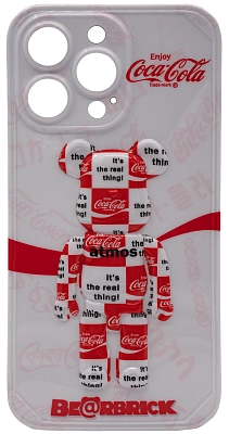 Чехол для iPhone 13 Pro Max мишка Coca Cola Белый 400_400_585569