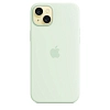 Чехол Apple iPhone 15 Silicone Case with MagSafe - Soft Mint 100_100_641780