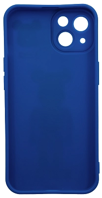 Силиконовый чехол для iPhone 14 с 3D мишкой Синий 400_400_532643