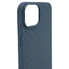 Плетеный Силиконовый чехол для iPhone 14 Синий 100_100_532300