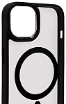 Чехол прозрачный с цветным бортиком MagSafe iPhone 14 Plus Черный 250_100_642360