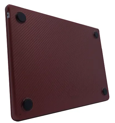 Чехол карбоновый текстура в виде точки DDC Carbon fiber textured на MacBook Pro 13.3 Красный 400_400_130398