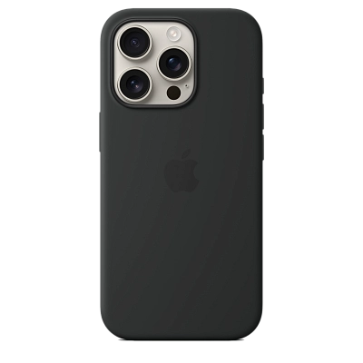 Чехол для iPhone 16 Pro Max Silicone Case with MagSafe - Black 400_400_642161