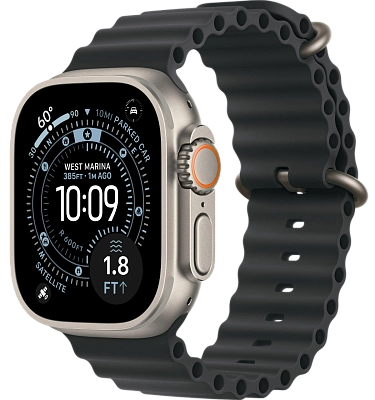 Часы Apple Watch Ultra 3 49mm Titanium Case Natural / Ocean Band Black 400_400_551065