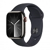 Часы Apple Watch Series 9 41mm Graphite Stainless Steel Case Sport Band Midnight M/L 100_100_640231