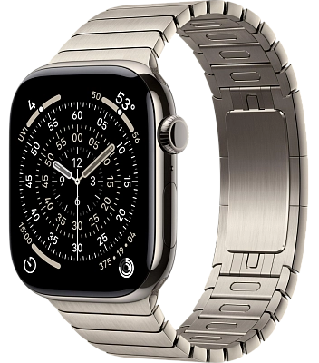 Часы Apple Watch Series 11 46mm Titanium Case Link Bracelet Natural 400_400_550976