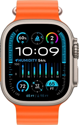 Часы Apple Watch Ultra 2 49mm Titanium Case GPS+Cellular Ocean Band Orange 400_400_640786