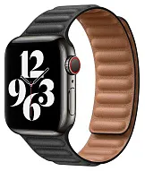 Ремешок из эко-кожи для Apple Watch 38/40/41 мм с магнитной застежкой, Black 500_191_117673