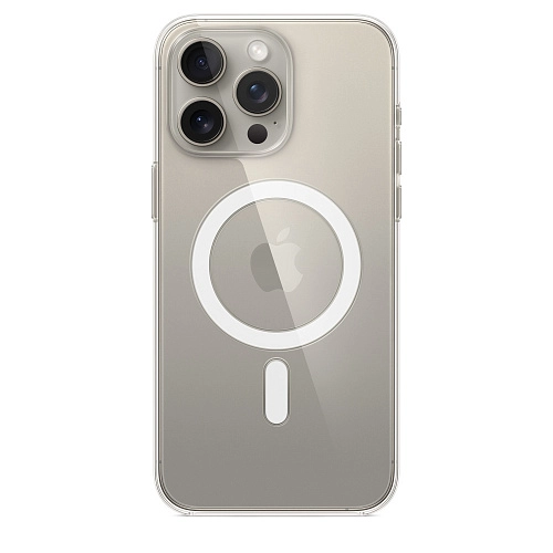 Чехол Apple для iPhone 15 Pro Max Clear Case с MagSafe - Прозрачный  250_100_761791
