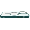 Чехол прозрачный с цветным бортиком MagSafe iPhone 14 Pro Max Зеленый 100_100_642374