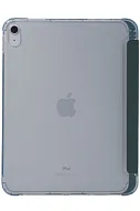 Прозрачный чехол-книжка для iPad Air 4/5 10.9 с тройным загибом Темно-зеленый 500_191_121659