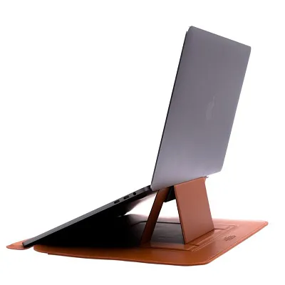 Чехол WIWU Skin Pro Slim Stand Sleeve с подставкой для MacBook 13.3" pro, Brown 400_400_130529