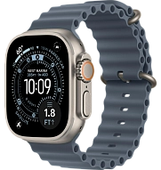 Часы Apple Watch Ultra 3 49mm Titanium Case Natural / Ocean Band Anchor Blue 500_191_519174