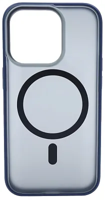 Чехол для iPhone 14 Pro Max матовый с MagSafe Синий 400_400_533945
