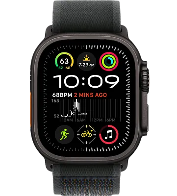 Часы Apple Watch Ultra 2 49mm Black Titanium Case GPS+Cellular Trail Loop Black S/M 400_400_191323