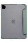 Прозрачный чехол-книжка для iPad Pro 12.9 с тройным загибом Зеленый 250_100_121715