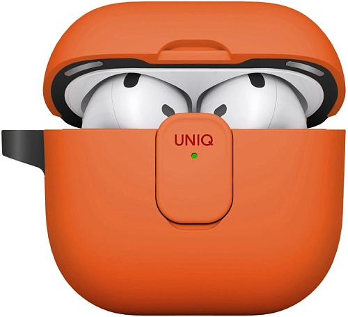 Чехол для AirPods 4 Uniq Clyde - Volt Orange/Charcoal 250_100_623804