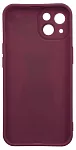 Силиконовый чехол для iPhone 14 с 3D мишкой Бордовый 250_100_532628