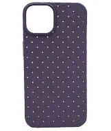 Плетеный Силиконовый чехол для iPhone 14 Фиолетовый 500_191_121360
