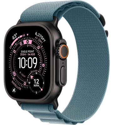 Часы Apple Watch Ultra 3 49mm Titanium Case Black / Alpine Loop Light Blue M 400_400_551008