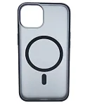 Чехол для iPhone 14 матовый с MagSafe Черный 250_100_124545