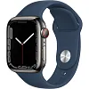 Часы Apple Watch Series 7 41mm Graphite Stainless Steel Case Abyss Blue Sport Band 100_100_150282
