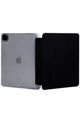 Прозрачный чехол-книжка для iPad Pro 11 с тройным загибом Черный 400_400_121706