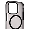 Чехол для iPhone 14 Pro Max Wlons с MagSafe прозрачный матовый с рамкой Черный 100_100_533913