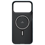 Чехол для iPhone 17 Pro Max Pitaka Classic PitaTap Ultra-Slim Case - Black/Blue 250_100_551911