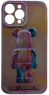 Чехол для iPhone 13 Pro с 3D мишкой Голографический 400_400_533509