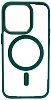 Чехол прозрачный с цветным бортиком MagSafe iPhone 14 Pro Зеленый 100_100_535017