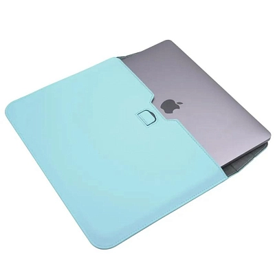 Кожаная сумка-чехол DDC Sleeve with Stand на MacBook 13/14.2 Голубой 400_400_128144