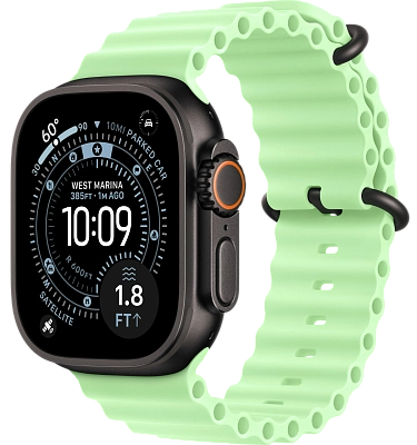 Часы Apple Watch Ultra 3 49mm Titanium Case Black / Ocean Band Neon Green 400_400_519501