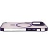 Чехол для iPhone 14 Pro Max Wlons с MagSafe прозрачный матовый с рамкой Фиолетовый 100_100_533907