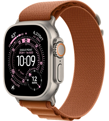 Часы Apple Watch Ultra 3 49mm Titanium Case Natural / Alpine Loop Terra Cotta L 400_400_519220