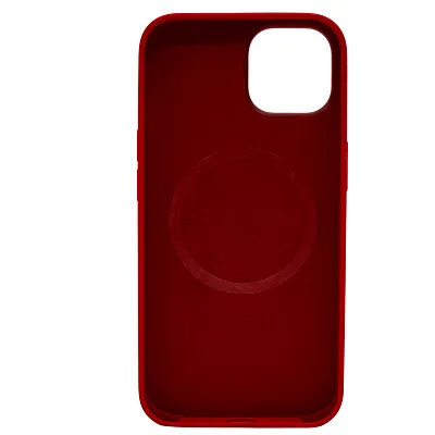 Силиконовый чехол для iPhone 14 с MagSafe Красный 400_400_122291