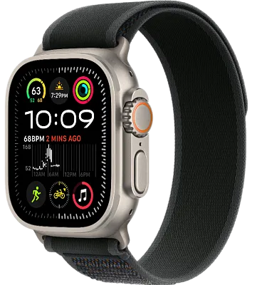 Часы Apple Watch Ultra 2 49mm Titanium Case GPS+Cellular Trail Loop Black S/M 400_400_186841
