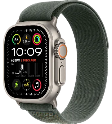Часы Apple Watch Ultra 2 49mm Titanium Case GPS+Cellular Trail Loop Green S/M 400_400_186674