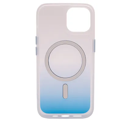 Чехол для iPhone 14 с MagSafe матовый градиент Синий 400_400_124591