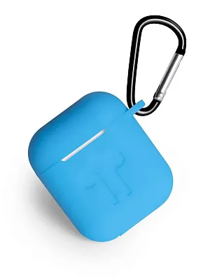 Чехол для AirPods 2 Gurdini Soft Touch - Голубой 400_400_313241