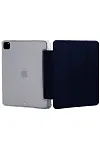 Прозрачный чехол-книжка для iPad Pro 12.9 с тройным загибом Темно-синий 250_100_121741