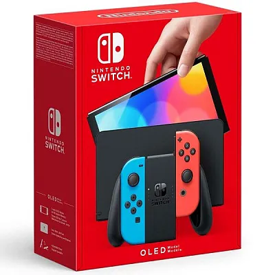 Игровая приставка Nintendo Switch OLED Neon Blue/Neon Red 400_400_238899