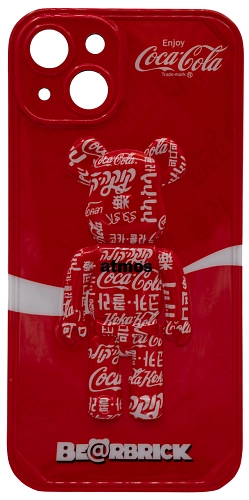 Чехол для iPhone 13 мишка Coca Cola Красный 250_100_761829